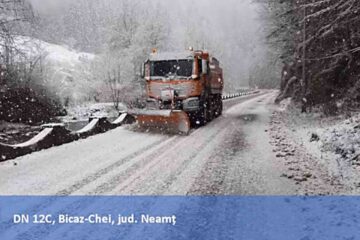 Ninge în Neamț! Vezi starea drumurilor în zona Moldovei