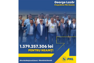 George Lazăr, președinte PNL Neamț: „Sume record pentru dezvoltarea Neamțului, alocate de Guvernul Ciucă”