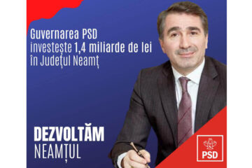 Ionel Arsene: „1,4 miliarde de lei, bani dați de Guvernul PSD pentru fiecare comună și oraș din Neamț!”
